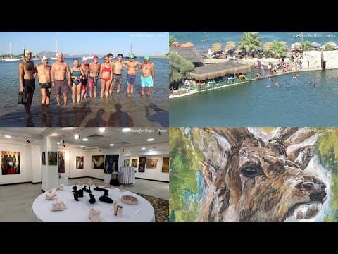 Datça Taşlık Plajı'nda 1 Eylül - Cape Krio Otel Sergi Salonu'nda Resim Sergisi -Datça Hala Kalabalık