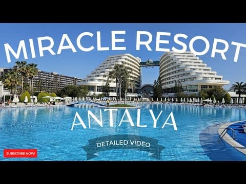 Miracle Resort Hotel- Lara, Antalya -Turkey - full detailed video