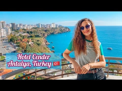 Отдых в Турции 2024. Анталия. Обзор отеля CENDER 4*. Шикарный вид на море из номера. 4K