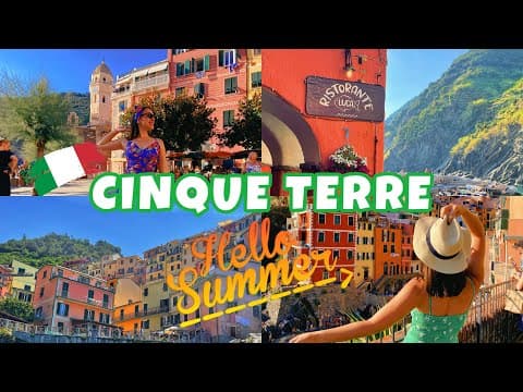CINQUE TERRE - İTALYA VLOG ☀️💙🍝 (RIOMAGGIORE - MANAROLA - MONTEROSSO - VERNAZZA - CORNIGLIA)