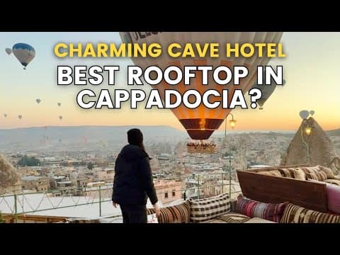 Charming Cave Hotel in Goreme | Cappadocia Cave Hotel Room Tour | Rooftop, Breakfast, Balloon Views