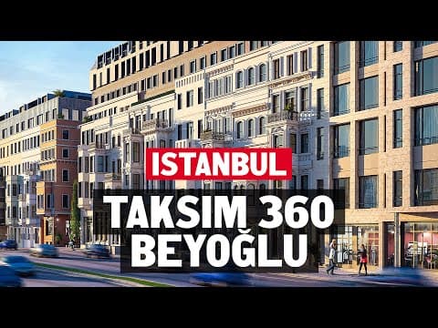Living in Istanbul. Touring Taksim 360 in Beyoglu