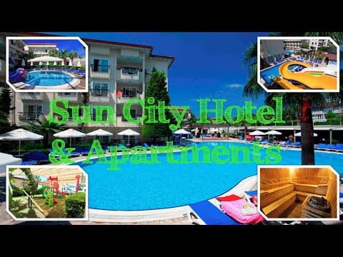 Sun City Apartments and Hotel Holiday Resort Walkthrough Side Antalya Turkey