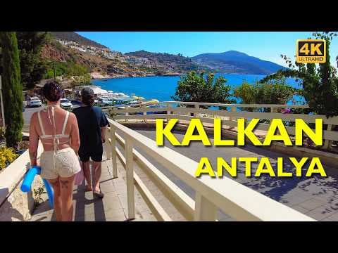 Kalkan Walking Tour 4K UHD | Explore Turkey’s Mediterranean Coast Town
