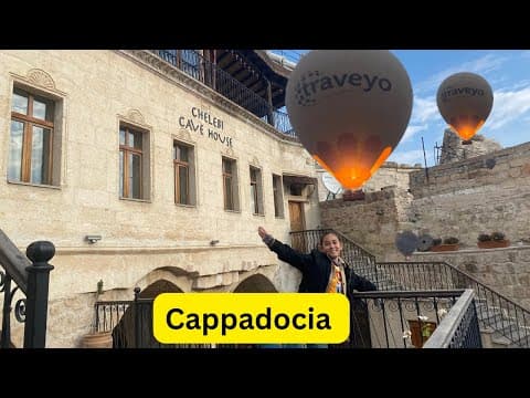 Chelebi Cave House Cappadocia || Sempat juga kami tengok Hot Air Balloon dari hotel.