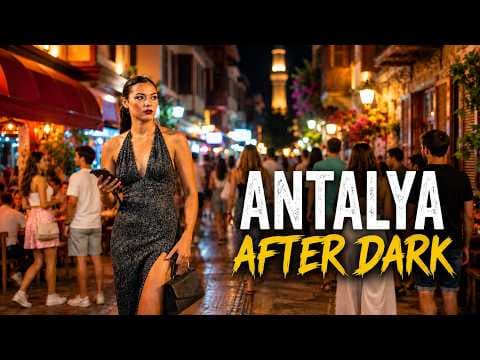 ANTALYA NIGHTLIFE 🇹🇷 | The Old Town Looks Different After Dark | 4K Walking Tour