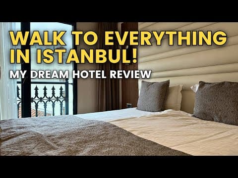 My Dream Hotel Istanbul Hotel Review and Room Tour! Walk to all the main sights in Istanbul