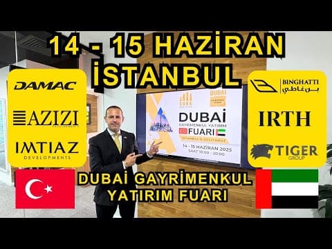 DUBAİ GAYRİMENKUL YATIRIM FUARI | MERCURE HOTEL ALTUNİZADE | 14–15 HAZİRAN İSTANBUL’DA BULUŞUYORUZ