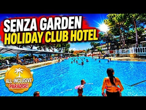 Senza Garden Holiday Club Hotel in Turkey. Full walking tour in 15 minutes!