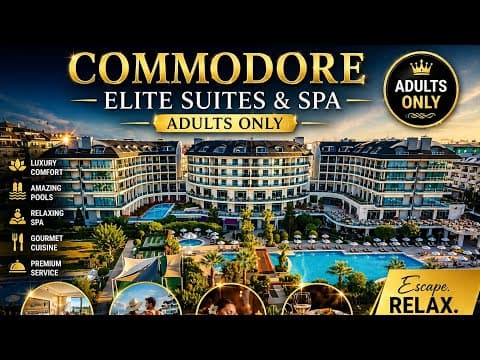 Commodore Elite Suites &amp; Spa Hotel Side Antalya Ultra All Inclusive Adults Only 5 Star Hotel