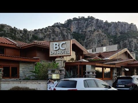 BC Spa Hotel Dalyan Turkey walk through at night