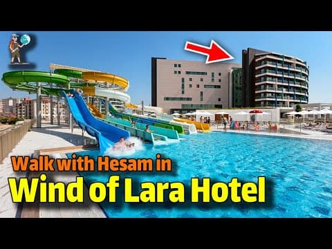 Wind of Lara Hotel &amp; Spa Uall Inclusive ANTALYA WALKING TOUR Travel Vlog : Wind of Lara