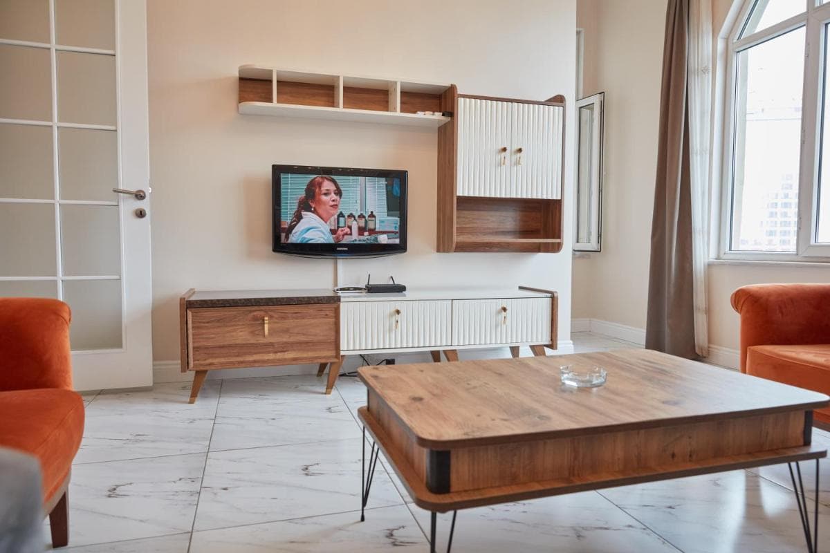 Great View of Taksim Square, Luxury Furnished on Main Street of Taksim, Partial Sea View